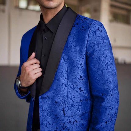 Cross-Border Green Fruit Collar Fancy Suit Nightclub Singer Groom Wedding Host Formal Wear Business Suit