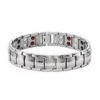 Silver 1.5cm wide double row