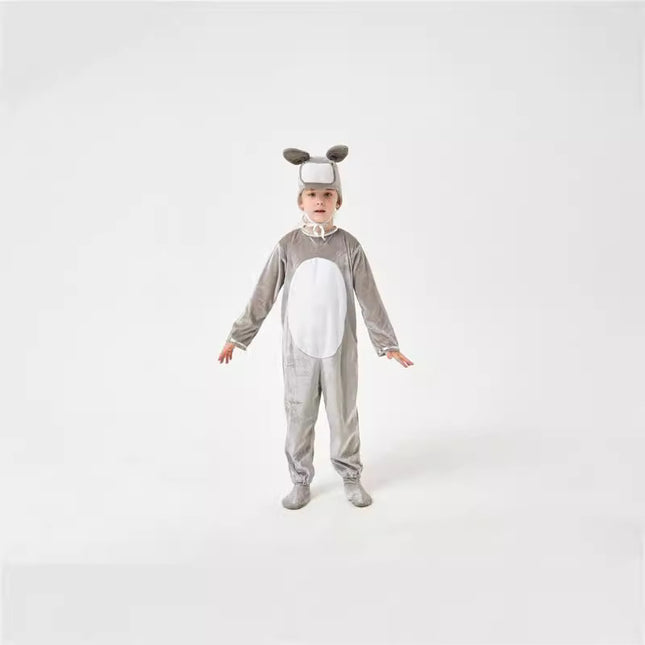 Halloween animals children's little donkey men and women cos animal jumpsuit children's day stage performance clothing