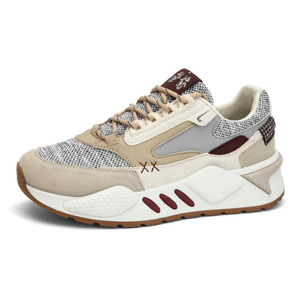 2024 Mesh Panel Shoes Casual Shoes Student Dad Shoes Sports Thick-Soled Trendy Shoes Wear-Resistant Shoes New Model