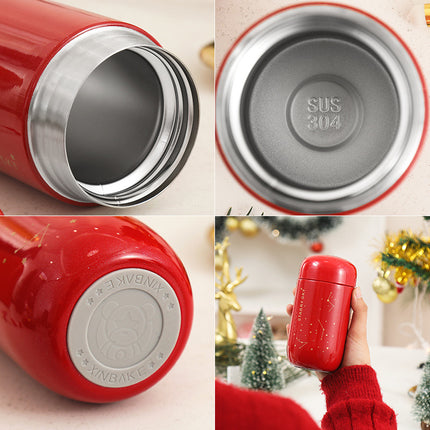 New Mini Portable letter starry Cup 304 stainless steel vacuum Cup fashion simple pocket Cup logo