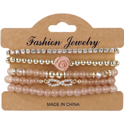 European and American Cross-Border Hot-Selling New Bohemian Bracelets Creative Tassel Multi-Layer Beaded Bracelets Fashion Jewelry