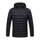 Black zone 11 heating cotton-padded jacket / S