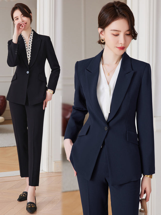 Suit Women's Autumn Fashion Elegant Goddess Style Professional Dress ol Suit Dress Jewelry Store Work Clothes Fixture
