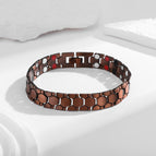 Bronze 1.2cm wide small football hexagon