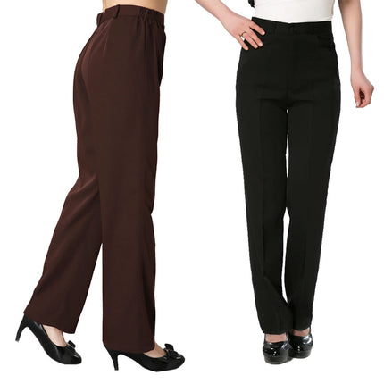 Hotel and Restaurant Waiter Work Uniform Pants for Women, Property Cleaning Staff, Cleaning Worker, Auntie's Clothing Pants, Black