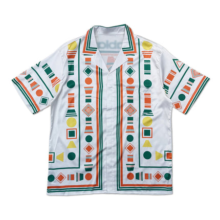 Foreign Trade Casual Hawaiian Beach Printed Short-Sleeved Shirt Cuban Collar European and American Retro Vacation Shorts Two-Piece Set