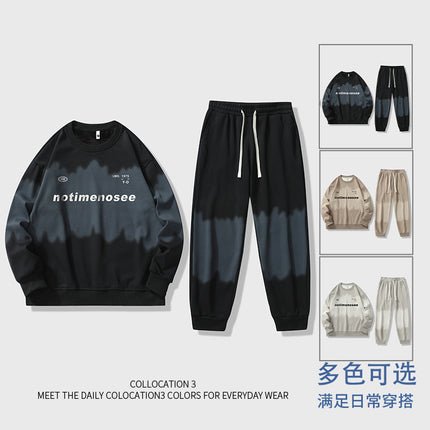 Casual Sports suit Men's Spring and Autumn Fashionable Brand Men's Sweat Sports Foot Pants with Fashionable Casual All-Match