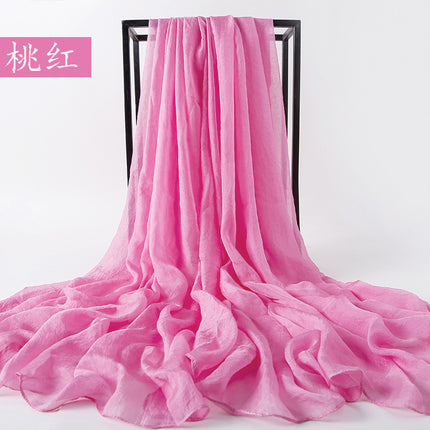 3 meters 2.3 meters long solid color sunscreen chiffon scarf beach towel travel shawl scarf a generation of hair
