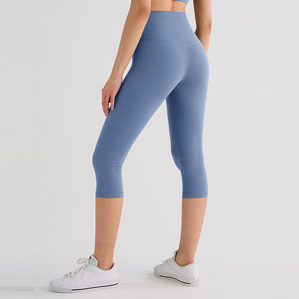 Runa Pulse Brushed Non-Stick Yoga Pants Women's Moisture-Absorbent Running and Cycling Fitness Sports Tight Cropped Pants