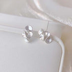 Matt silver (earrings)