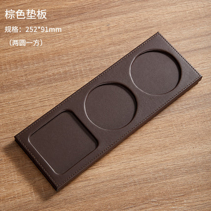High-End Leather Hotel A4 Writing Board with Magnetic Buckle, Leather Coaster, Folder, Signing Document Board, Can Be Printed with Logo