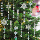 As shown in the picture / 18-piece ab color snowflake set (ribbon optional)