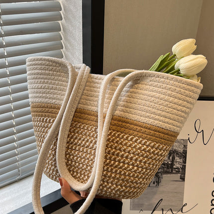 Woven Cotton Tote / Sac Tressé Coton
