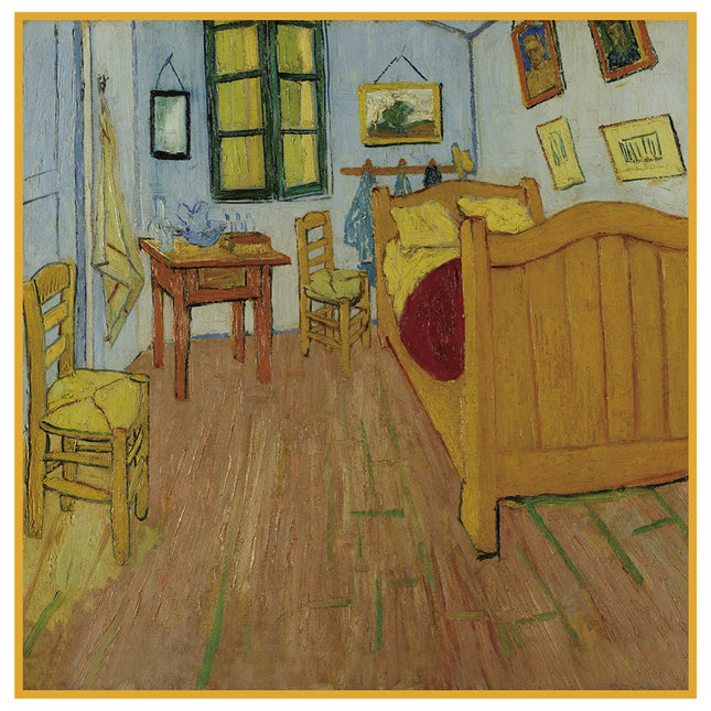 European style 90cm New famous painting Van Gogh oil painting bedroom women's fashion shawl large square scarf scarf picture frame scarf scarf