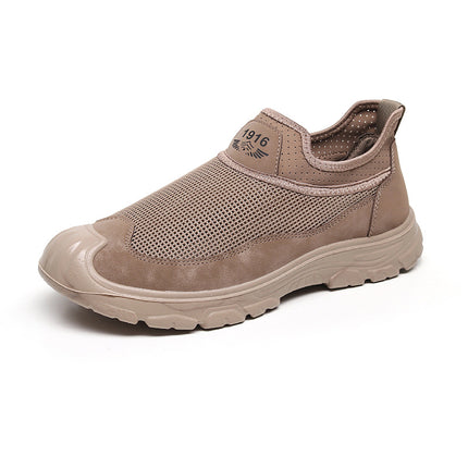 Summer New Men's River Tracing Shoes Breathable Mesh Outdoor Beach Shoes Toe Protection Toe-Cap Men's Shoes Casual Sandals Men's Wholesale