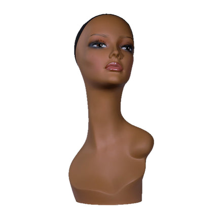 European and American wig model head shoulder model wig hat scarf jewelry window display props mannequin