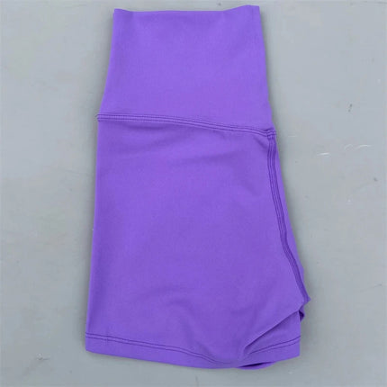 Dopamine Color Yoga Shorts Tight-Fitting High-Elastic Breathable Nude Sports Three-Point Bottoming Shorts Safety Pants
