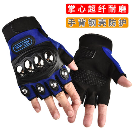 Autumn and Winter Tactical Gloves fleece-lined Warm Cold-proof Men's Full-finger Touch Screen Hard Shell Motorcycle Motorcycle Riding Drop-proof