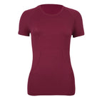 Burgundy short sleeves / 2=S