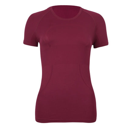 Lulu Original Standard Tech Short-Sleeved 1.0 Breathable Round Neck Women's Slim Sports Top Running Training T-Shirt Yoga Wear