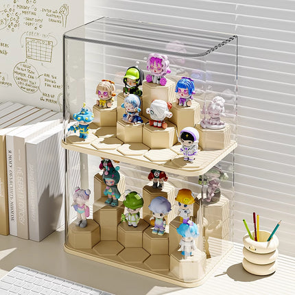 Hand Storage Box Display Box Trendy Play Ornaments Doll Bubble Mate Transparent Dust-proof Building Blocks Toy Display Shelf