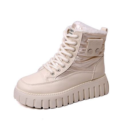 High-Top Dad Shoes for Women, Popular Model, 2026 Winter New Style, Fleece-Lined and Thickened Cotton Shoes, Casual Sports Shoes Zy-12297
