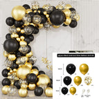 Black gold balloon set 003