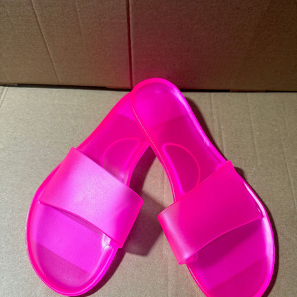 Cross-Border Large Size Crystal Shoes for Women to Wear at Home and Outside, Jelly Glue Sandals, Foreign Trade Wholesale Dropshipping