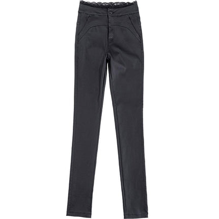 Matte Leather Pants for Women, High-Waisted Outer Leggings, Popular 2025 Velvet Thickeneded Autumn and Winter Slimming Look Slimming Look Pants