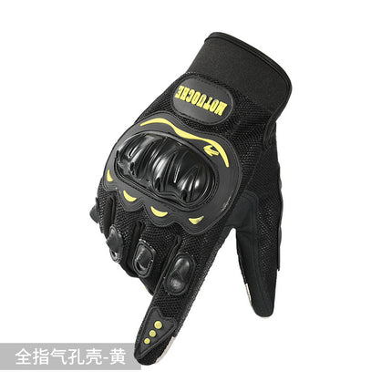 Motorcycle Riding Gloves for Men and Women, All-Season Motorcycle Off-Road Hard-Shell Anti-Fall and Anti-Slip Half-Finger Tactical Gloves