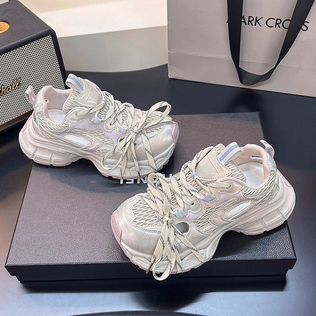 Trendy Popular Dad Shoes 2025 Platform Thick-Soled German Training Shoes Fashionable Stylish Mesh Casual Sports Sandals