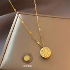 Fuxi double sided necklace