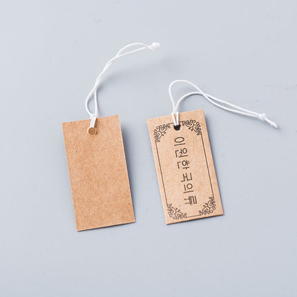 Label elastic rope label price small tag card jewelry packaging material handmade diy homemade material accessories
