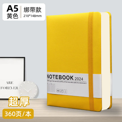 High-Looking A5 Notebook Imitation Leather Hand Ledger Thickeneded Conference B5 Simple Business Notepad Custom Logo
