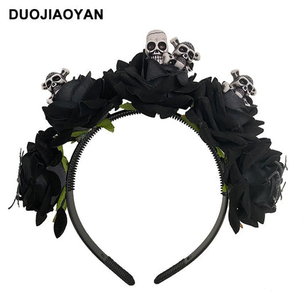 Spider Flower Party Halloween New Flower Headdress Hair Hoop Wholesale Makeup Personality European and American Cosplay