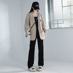 9229 black cropped pants / XS