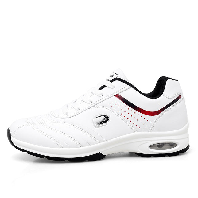 Cross-border New Men's Board Shoes Fashion Travel Running Men's Shoes Casual Shoes Lightweight Trendy Sports Leather White Shoes