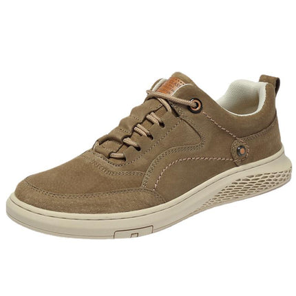 Men's Shoes, Autumn Soft-Soled Casual Shoes, Nubuck Leather Shoes, Breathable Sports Sneakers