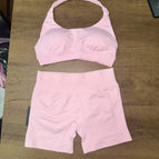 Pink bra and shorts set / Xs (european size is too large)