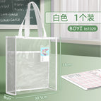 [white] transparent compartment handbag 1329