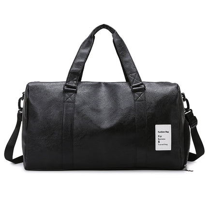 Foreign Trade Hot Sale Short Distance Travel Bag Portable Soft Leather Dry and Wet Separate Gym Bag Independent Shoe Warehouse Luggage Bag Printed logo