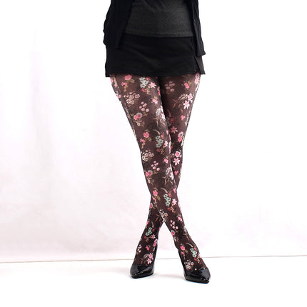Cross-Border Spring and Autumn Thin Pantyhose Women's Stockings Red Lip Plaid Star Print Pantyhose Leggings Summary Wholesale