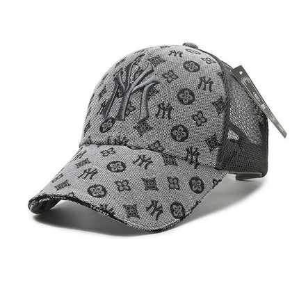 Four-Season Sunshade Baseball Cap Unisex Fashion Versatile Wide-Brim Face-Slimming Duckbill Cap Trendy Letter Deep Crown Hat
