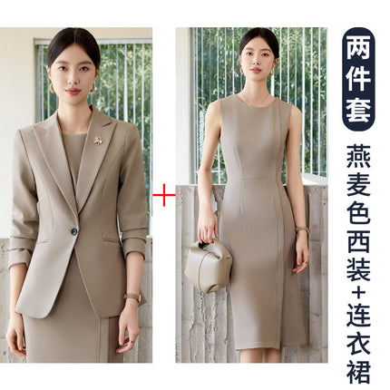Suit Dress Suit Women's Professional Formal Wear Spring & Fall 2025 New Elegant Slim Fit High-End Small Suit Jacket