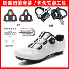 T27-2 white road shoes + pedal cleats / 36