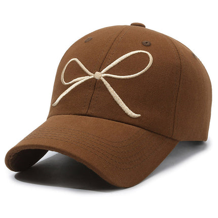 Guannuo Hat South Korea Embroidered Big Head Baseball Cap Women's Face Small Cap Wide Brim Big Face Widened Hat