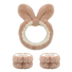 Rabbit ears khaki 1 headband/2 wristbands