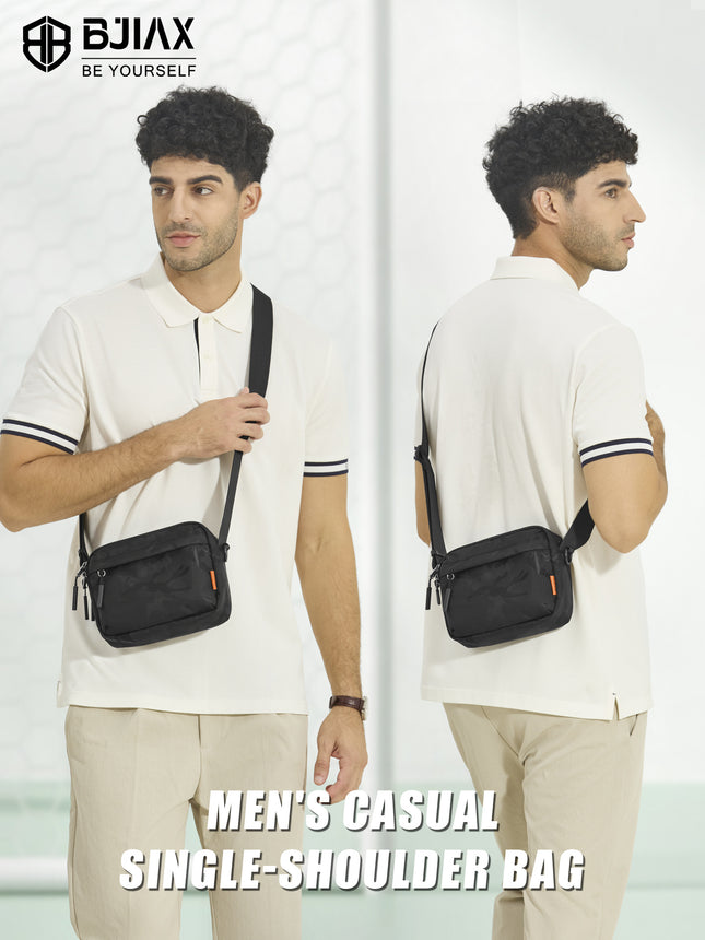 Cross-Border Wholesale Lightweight and Portable Functional Crossbody Bag for Daily Commuting, Men's Camouflage Small Shoulder Bag, Outdoor Leisure Trend