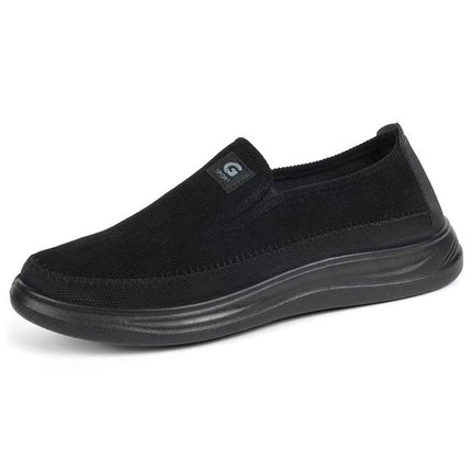 Spring and Autumn Men's Work Shoes Black Old Beijing Cloth Shoes Casual Polyurethane Soft Sole Middle-Aged and Elderly Dad Shoes
